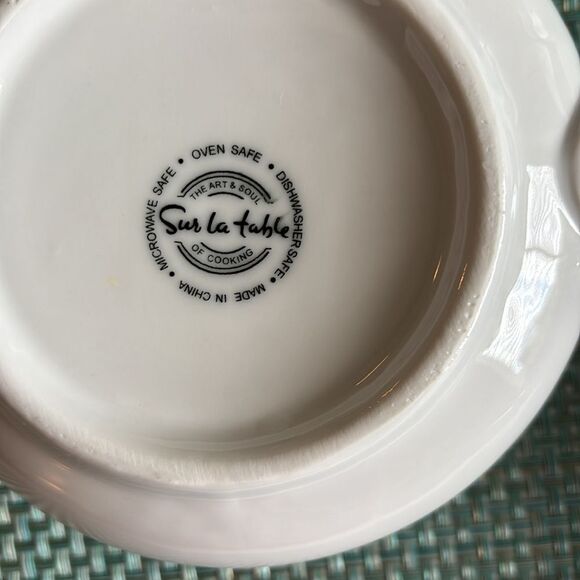 4 Sur La Table White Handle Porcelain French Onion Soup Bowls - Picture 9 of 10